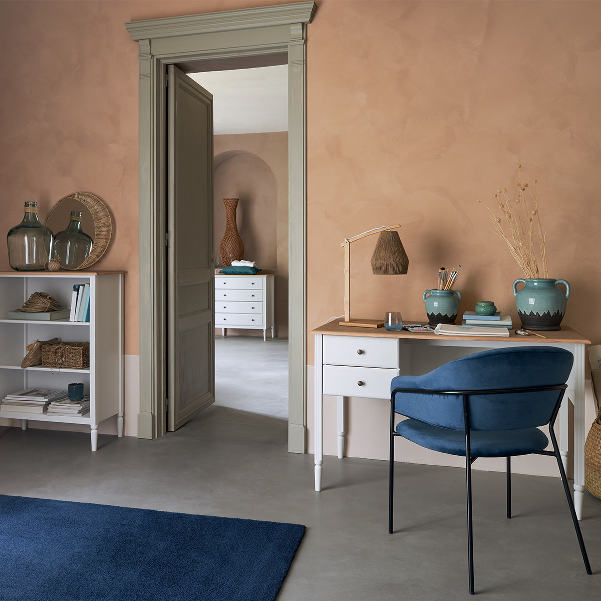 Tapis "Joanne" - bleu - 160x230 cm