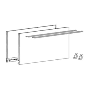 Profilé latéral de tiroir AvanTech YOU, hauteur 251 mm x NL 550 mm, Anthracite, gauche et droite - HETTICH - 9353452