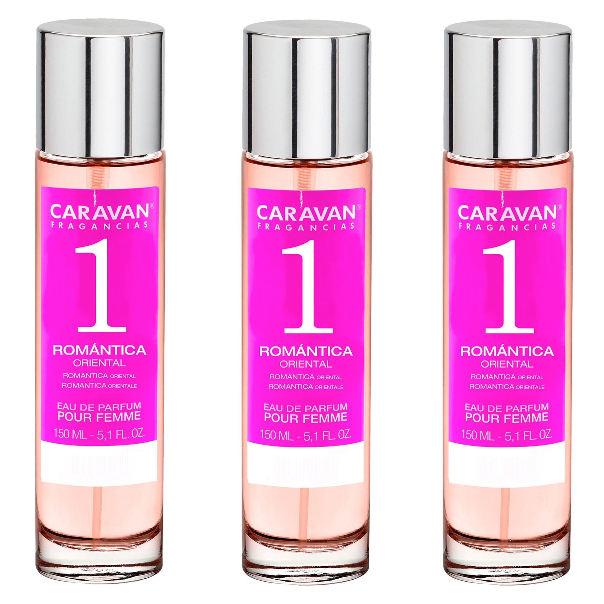 Caravan fragancias set de 3 frascos perfume de mujer nº1, de 150 ml