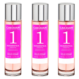 Caravan fragancias set de 3 frascos perfume de mujer nº1, de 150 ml