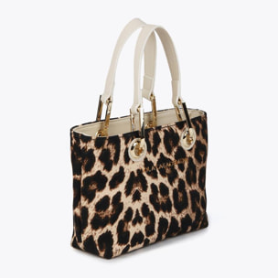 Mini borsa shopper stampa animalier
