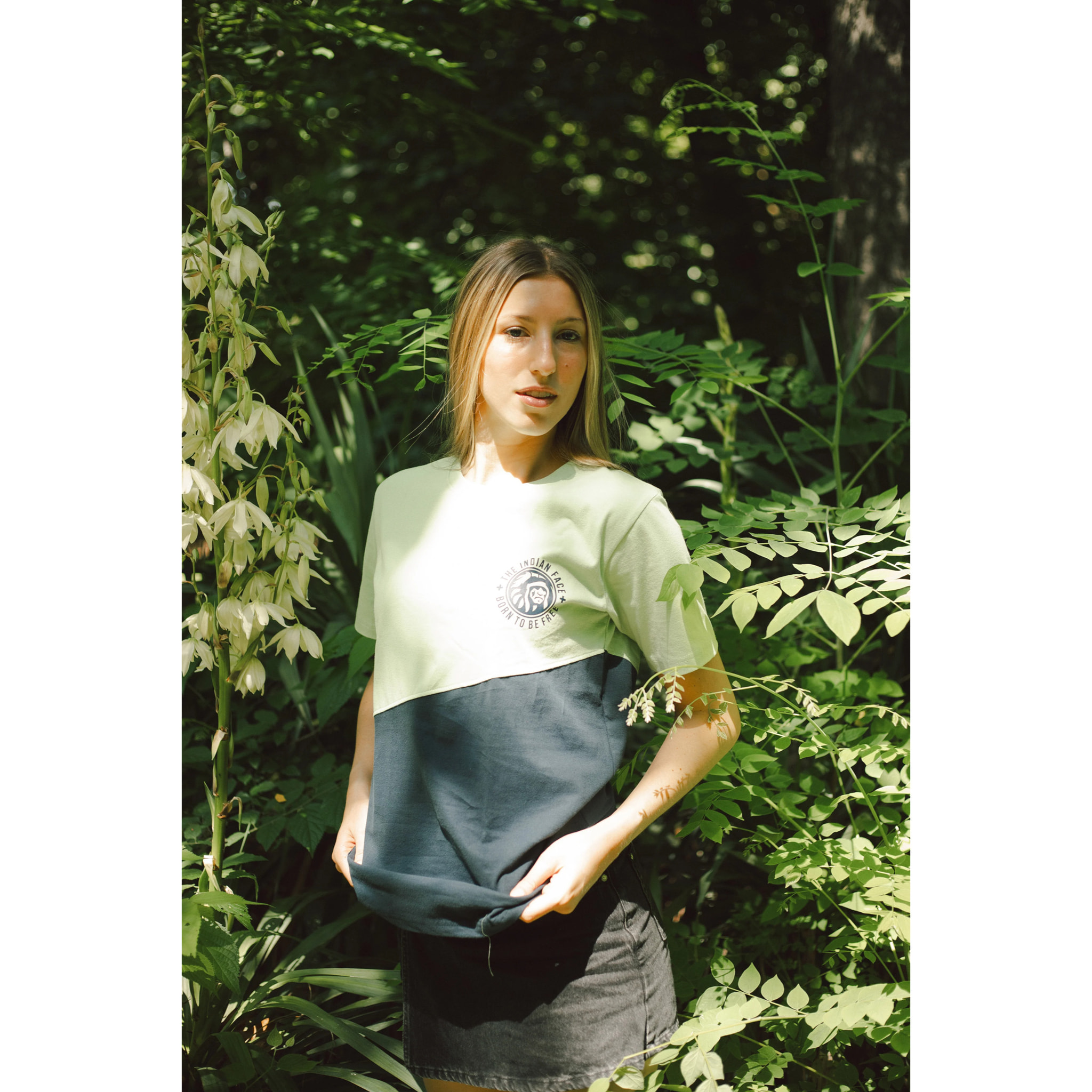 Camisetas para hombre, mujer y niño The Indian Face Maverick Green / Blue