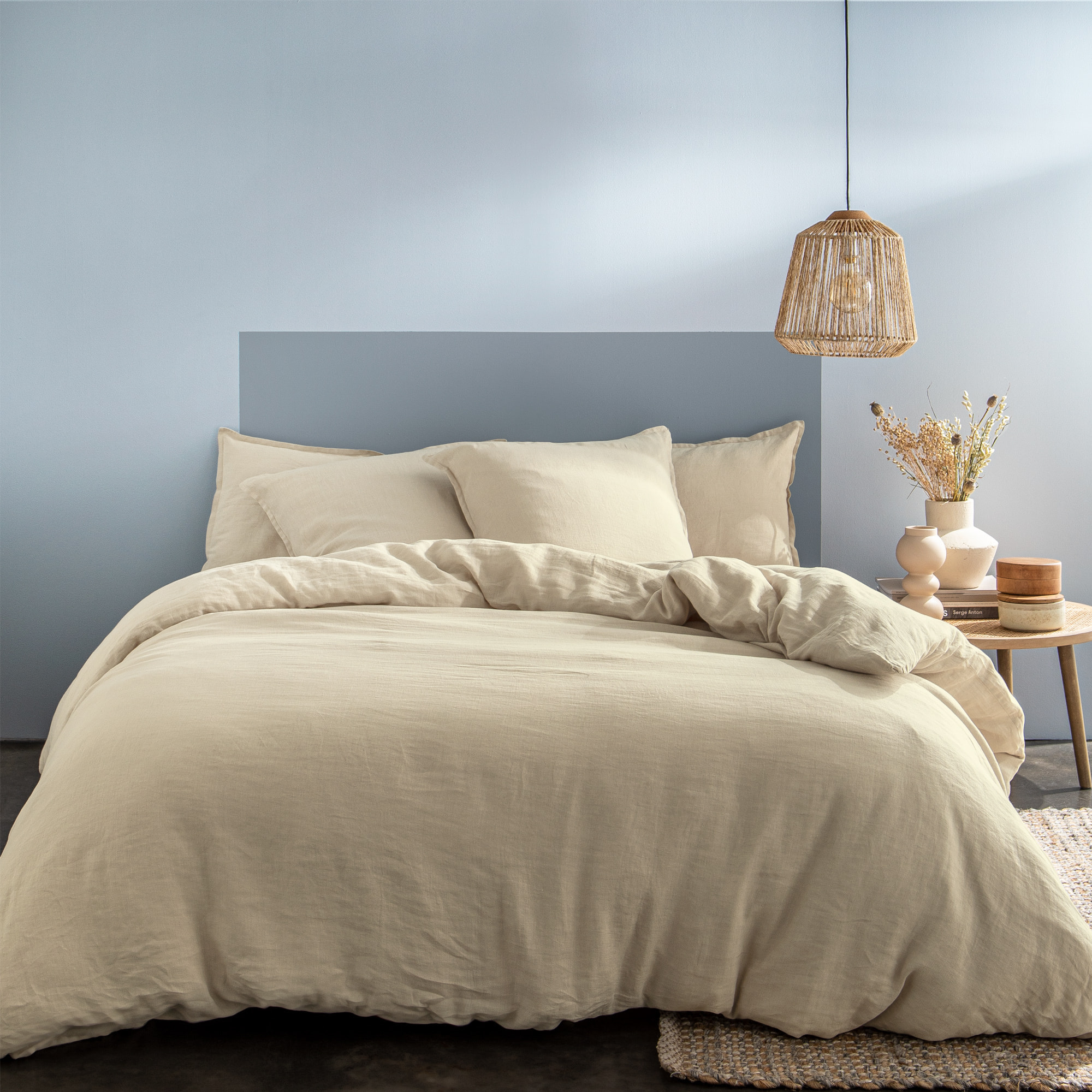 Housse de couette unie en lin, PASSION LIN