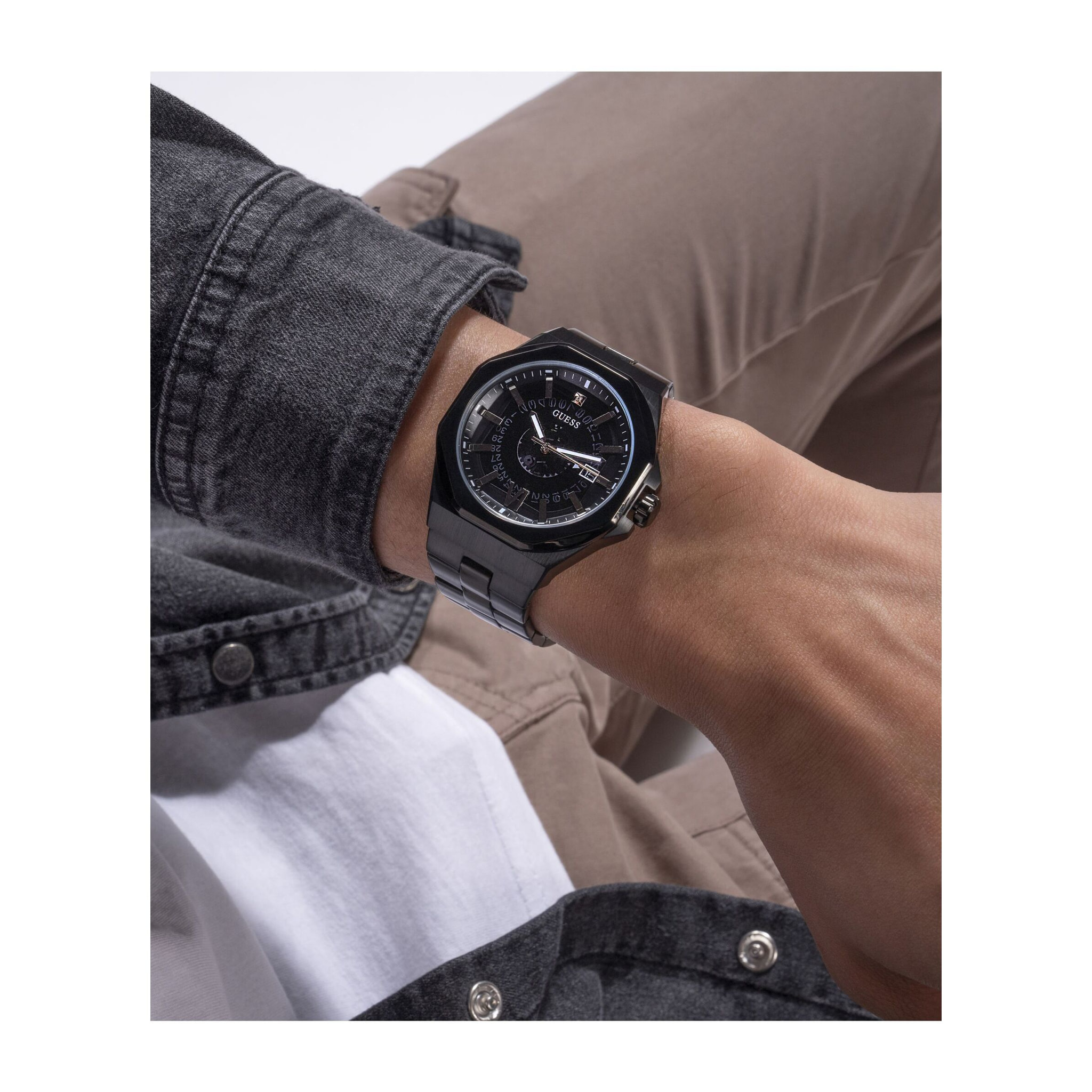 Guess Orologio Analogico Al Quarzo Gd Emperor