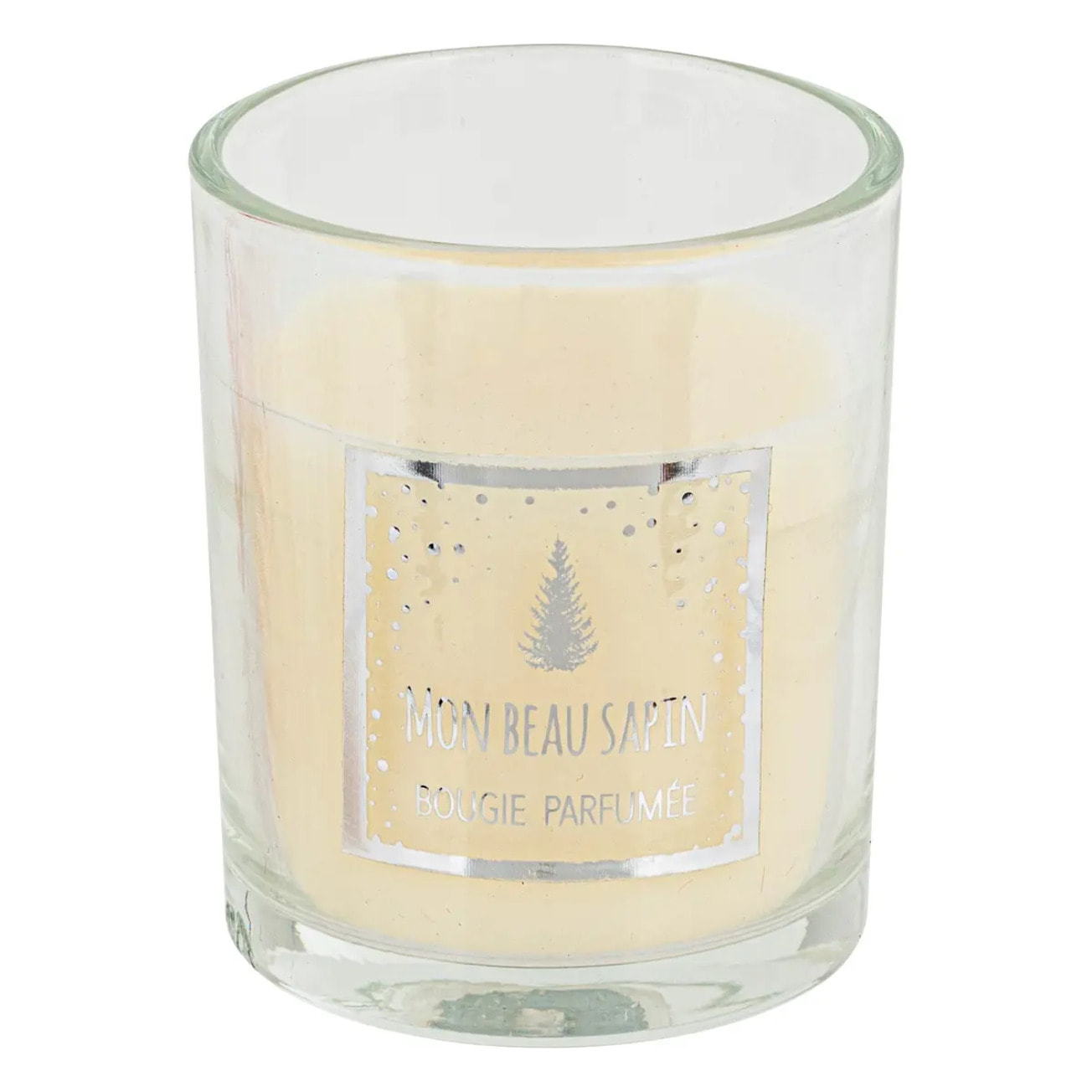 Bougie parfumée cracker 89 gr avec pot en verre assorti