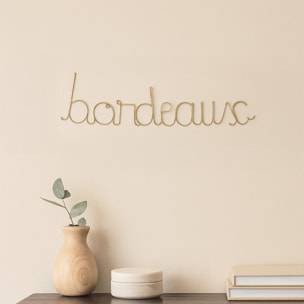 Mot fil de laiton 'BORDEAUX' - Doré Vieilli