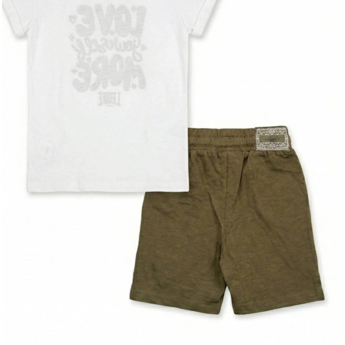 Set da ragazza t-shirt + pantaloncini Love