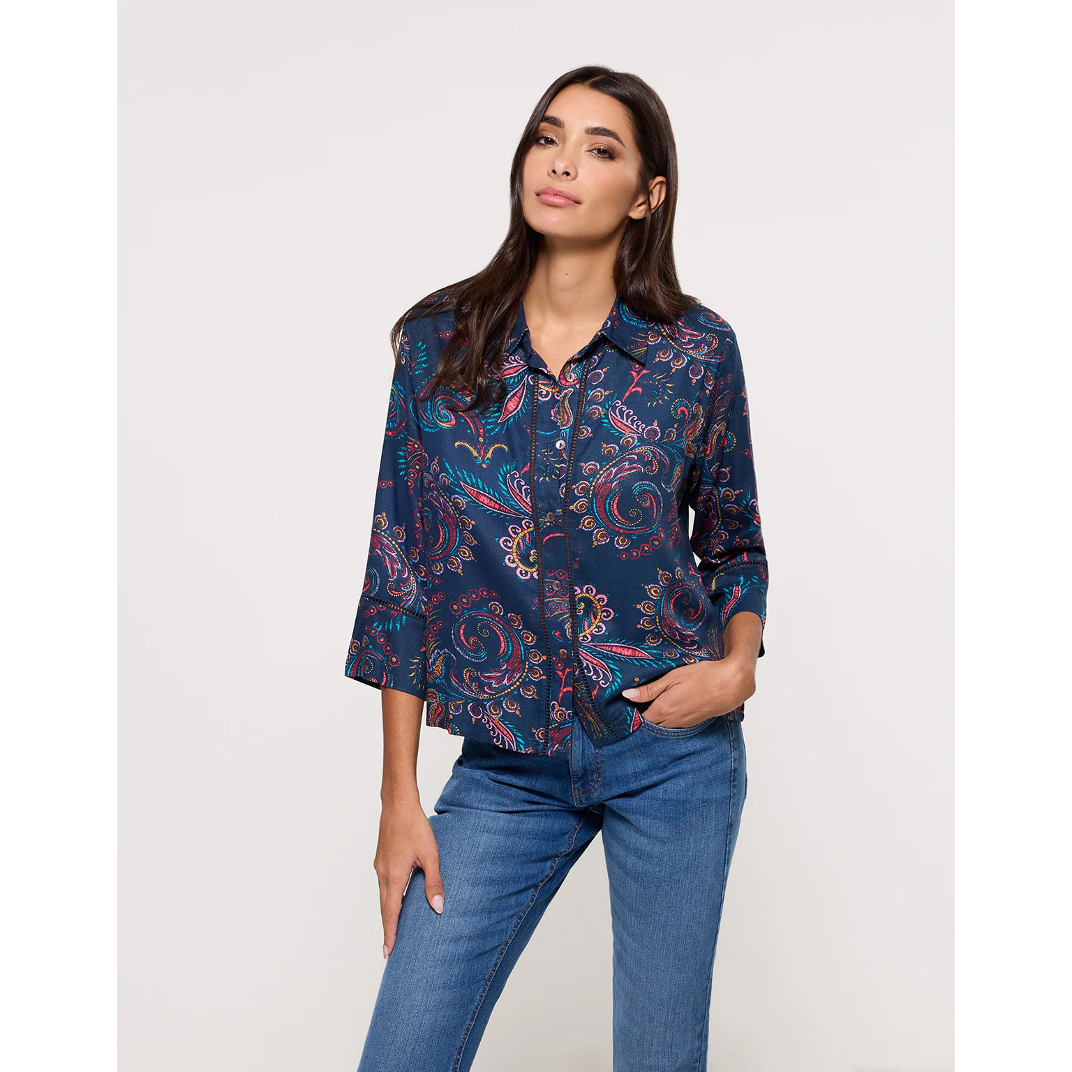 Camisa Manga Larga Azul Marino - Herisir