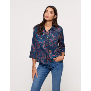 Camisa Manga Larga Azul Marino - Herisir