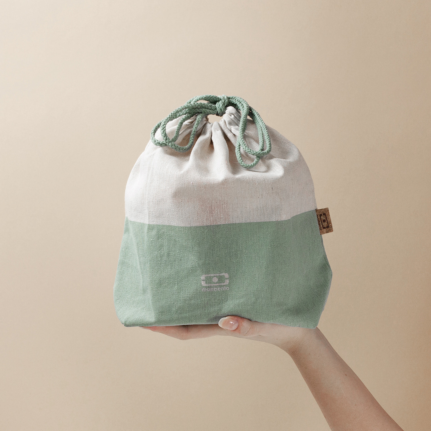 Sac repas taille L Pochette L Vert Natural