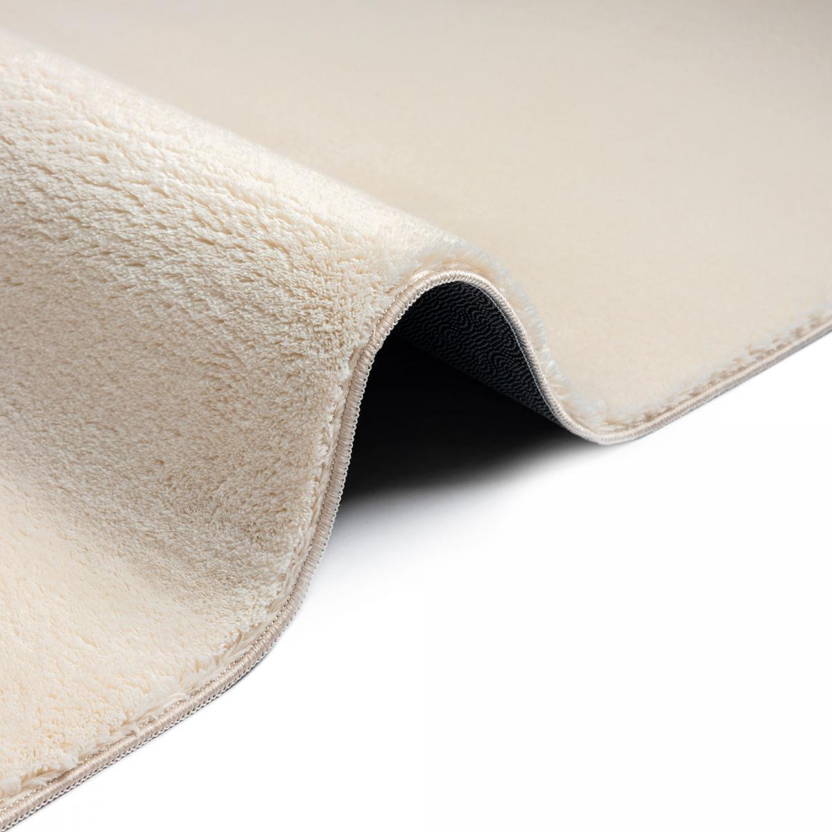 Tapis salon MITA, soft et soyeux, tapis uni à l'aspect Shaggy