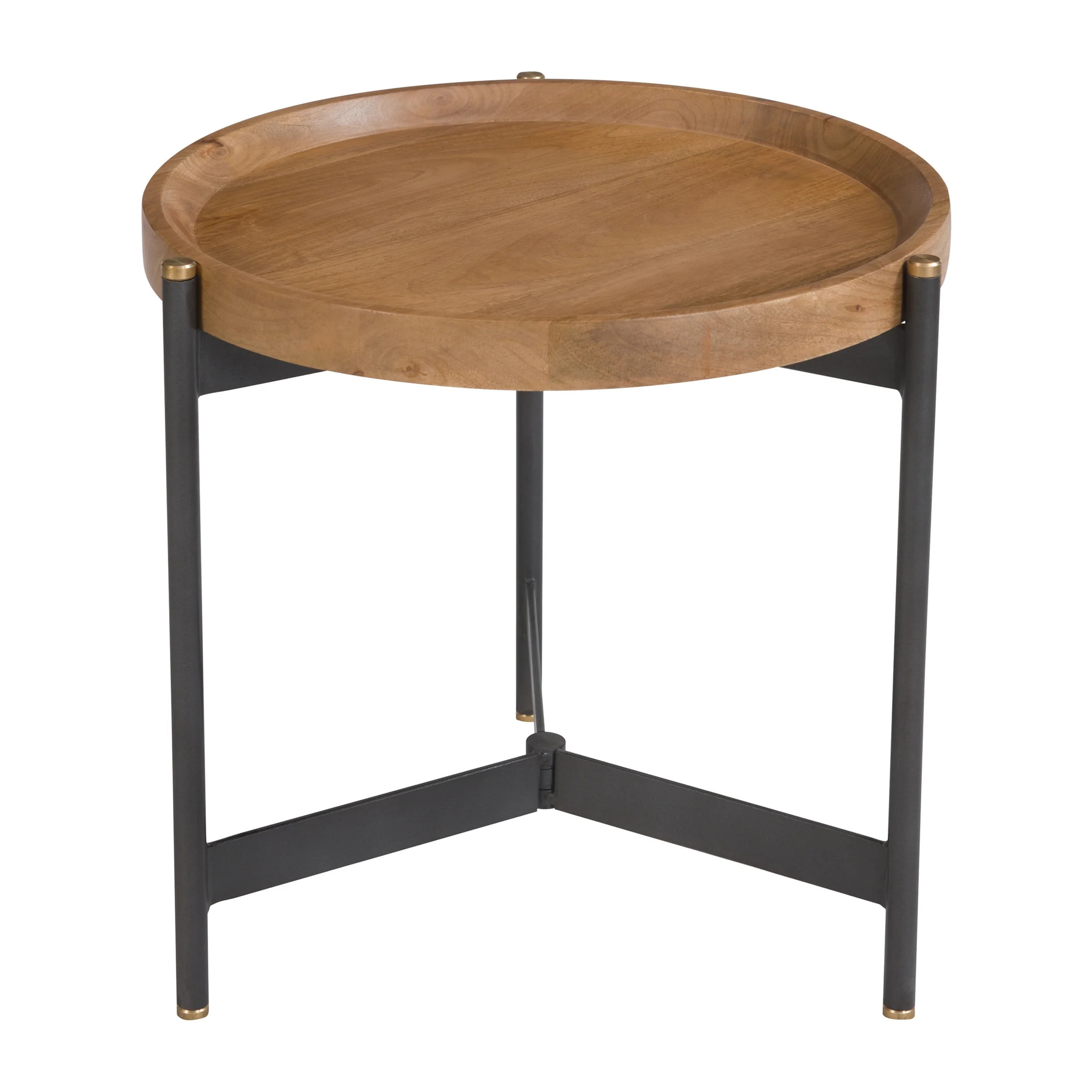 Table d'appoint ronde en bois D49 cm - Carter
