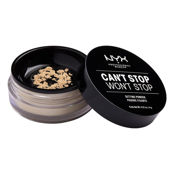 Nyx Professional Makeup Poudre Libre Fixante Can't Stop Won't Stop Light Medium