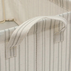 Panier de rangement Silnea rectangulaire 25,5x35cm beige