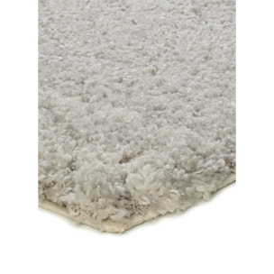 ATESA Alfombra shaggy suave estilo escandinavo plata, varias medidas disponibles