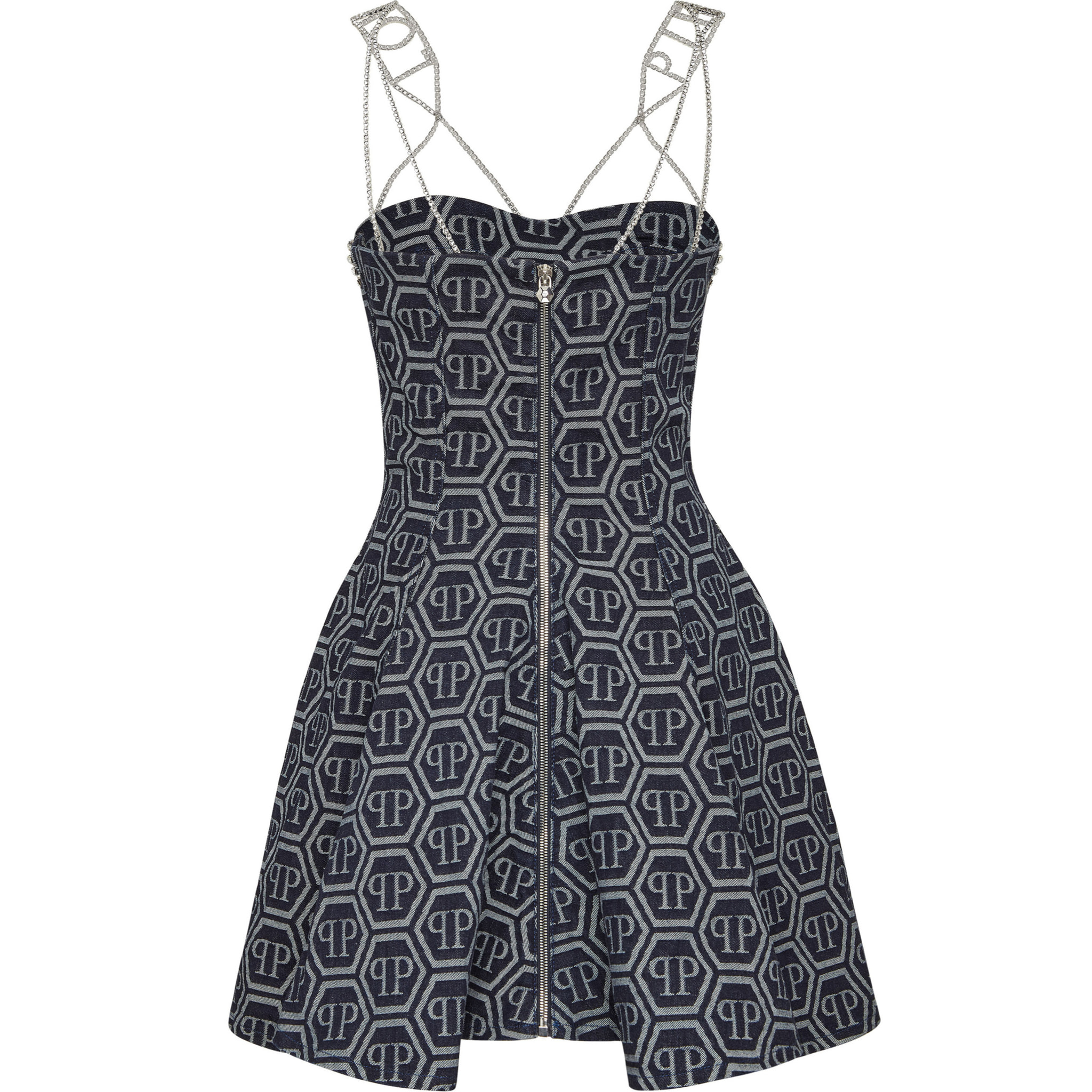 PHILIPP PLEIN Denim Dress MONOGRAM