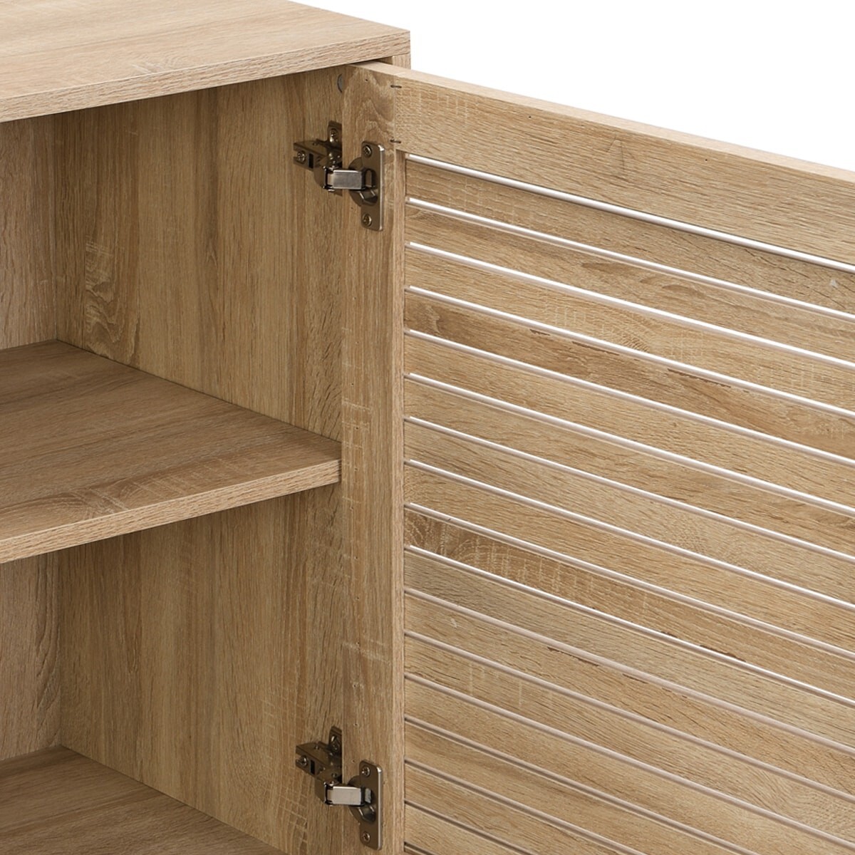 Buffet 3 portes effet chêne - TIVOLI