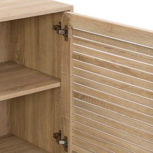 Buffet 3 portes effet chêne - TIVOLI