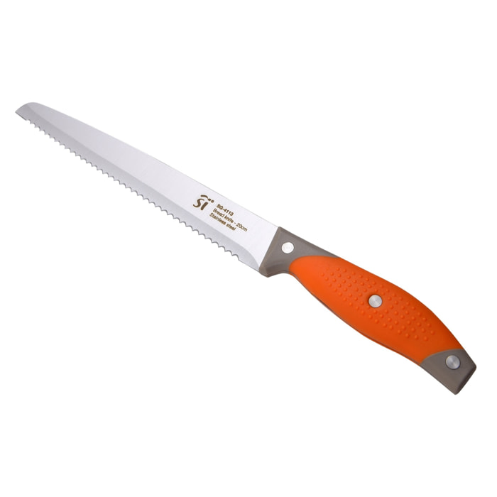 Cuchillo de pan 20cm acero inox valencia