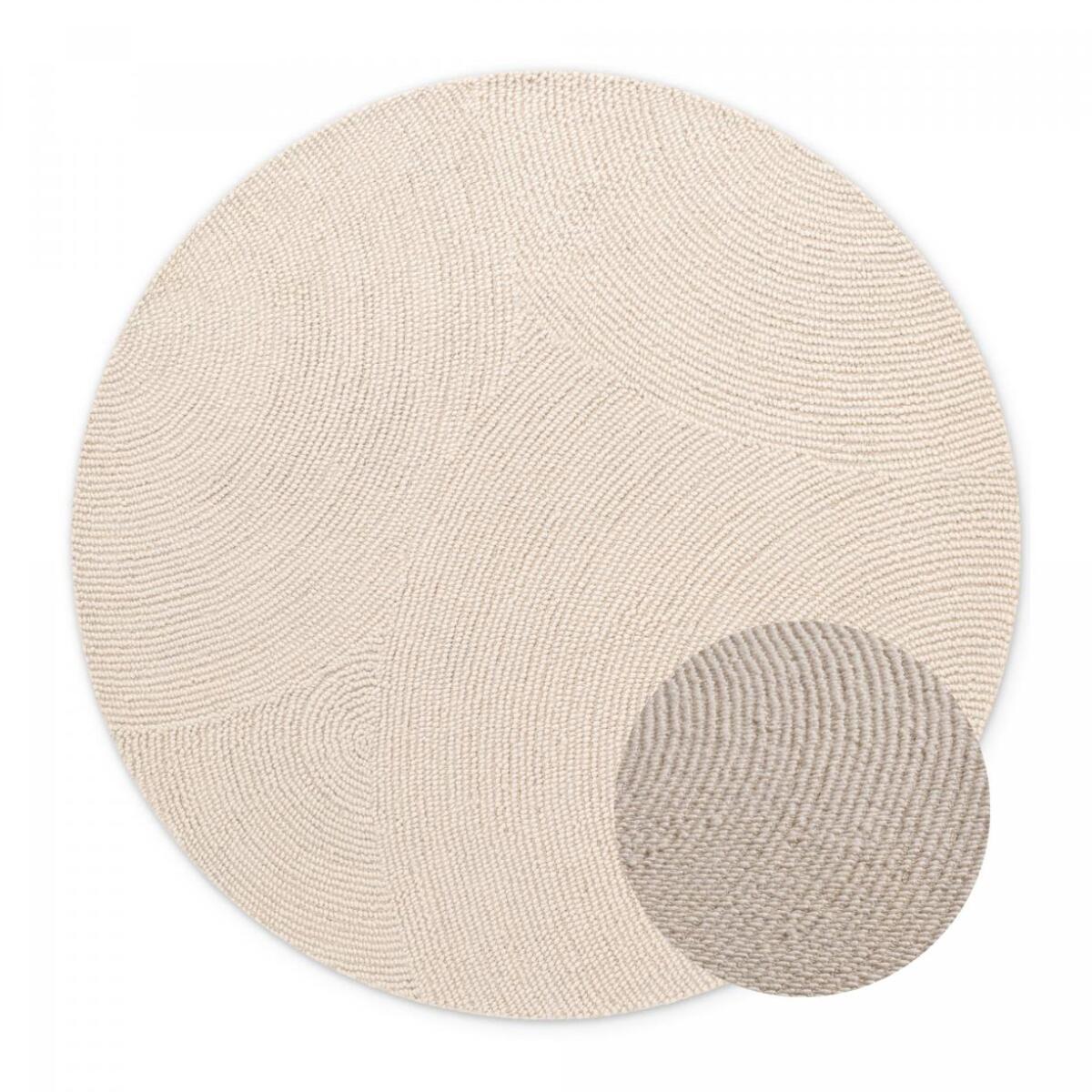Tapis rond Rond Faux uni