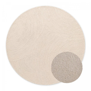 Tapis rond Rond Faux uni