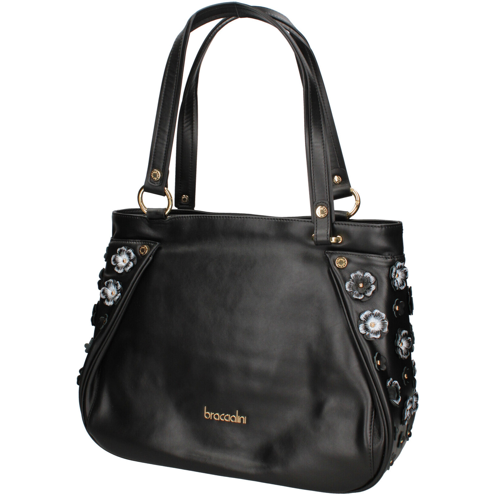 Borsa a spalla  da donna In Vera pelle Made in Italy 36x28x10 cm