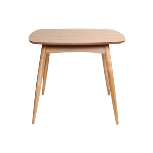 Table à manger scandinave carrée frêne naturel L90 cm BALTIK