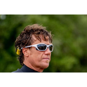 Gafas de deportes acuáticos OCEAN LAKE GARDA - Blanco brillante / Ahumada