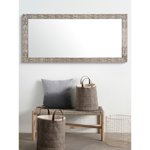 Espejo rectangular Confetti poliestireno dorado 143x73x2 cm