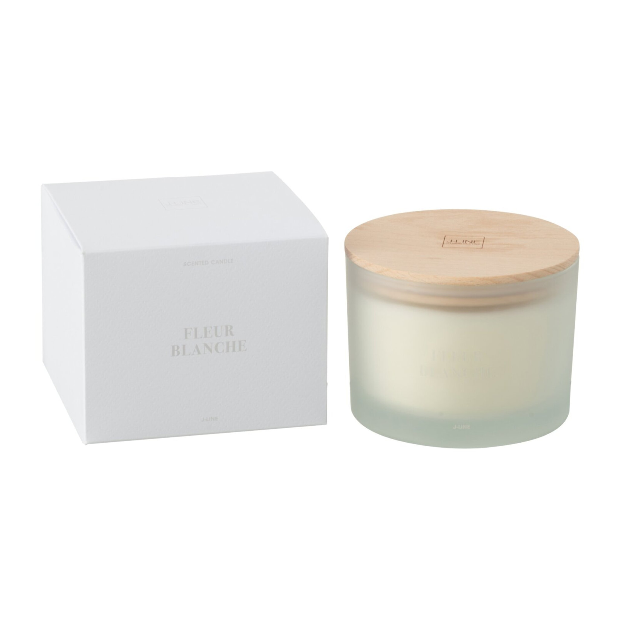 J-Line bougie parfumée Accords Essentiels - Fleur Blanche - blanc - 28H