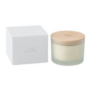 J-Line bougie parfumée Accords Essentiels - Fleur Blanche - blanc - 28H