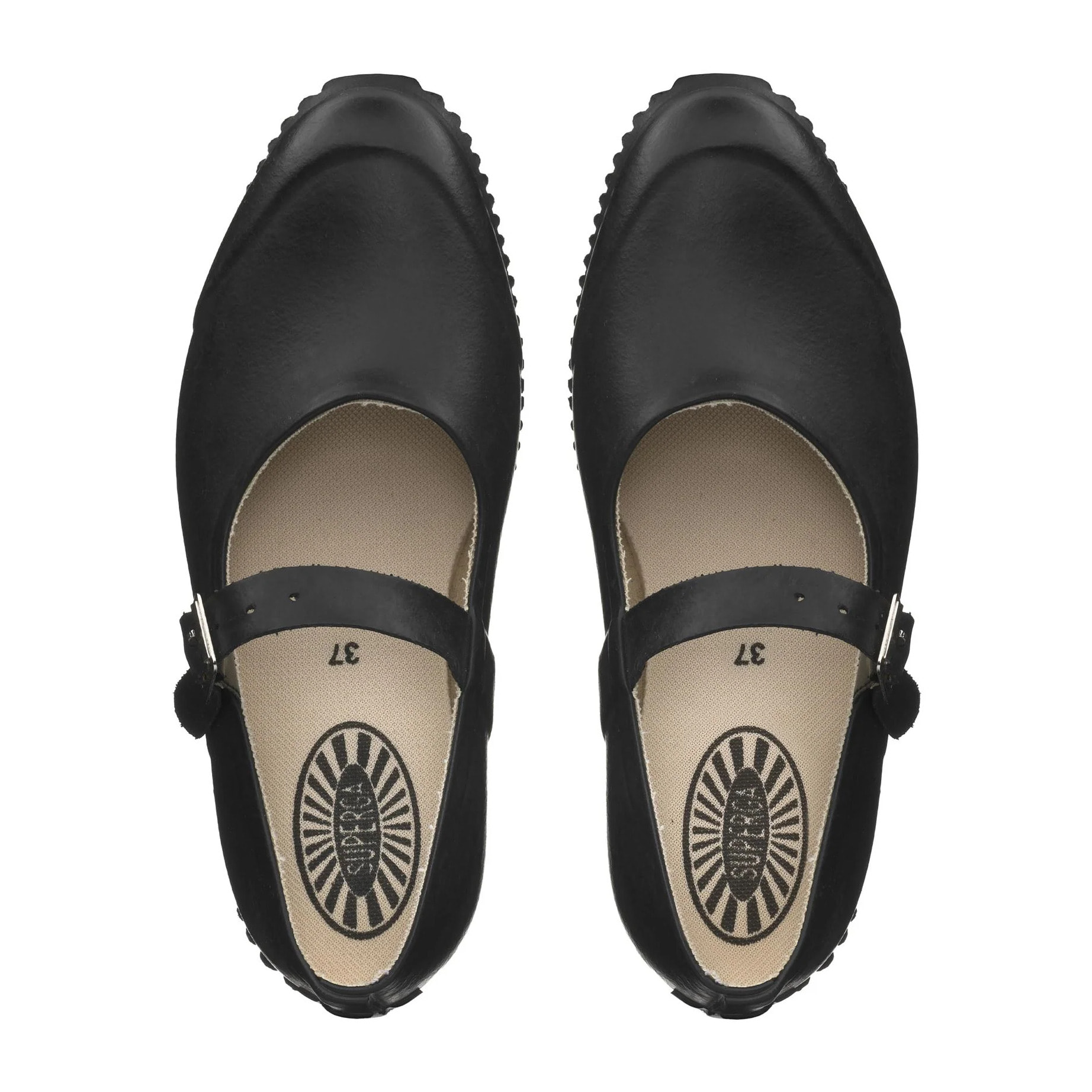 Superga - Ballerine Donna Nero - 803 RUBBER MARY JANE