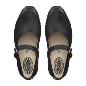 Superga - Ballerine Donna Nero - 803 RUBBER MARY JANE