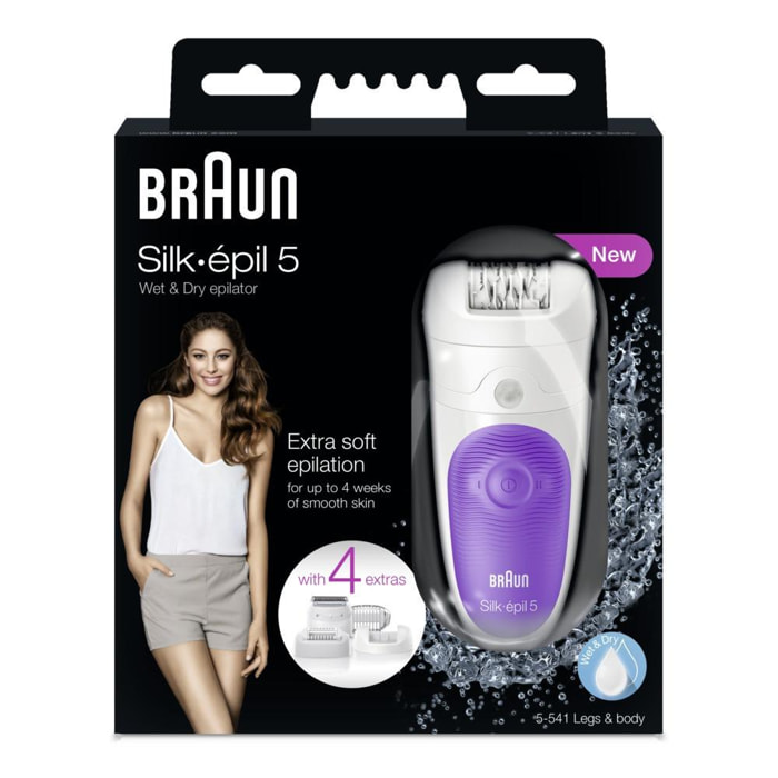 Braun Épilateur Silk Épil 5 - Blanc/Violet