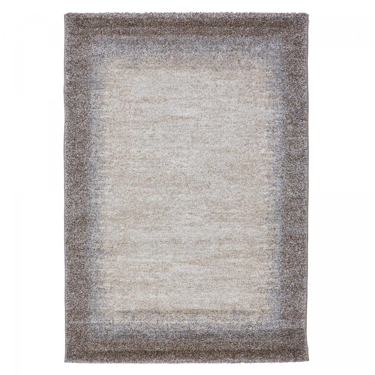 Tapis salon et chambre tissé motif faux uni KUDE