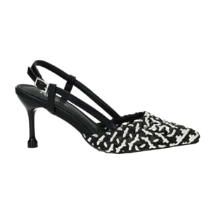 Décolleté sling back Donna Tata Italia Bianco