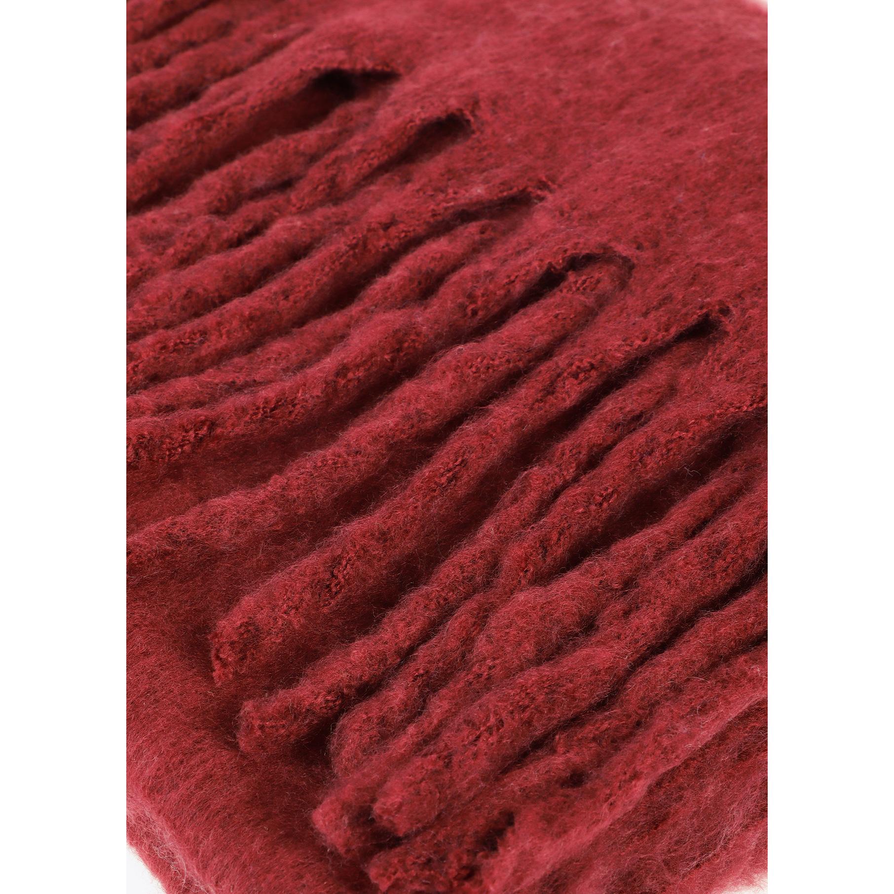 Sciarpa Liscia con Frange Spesse