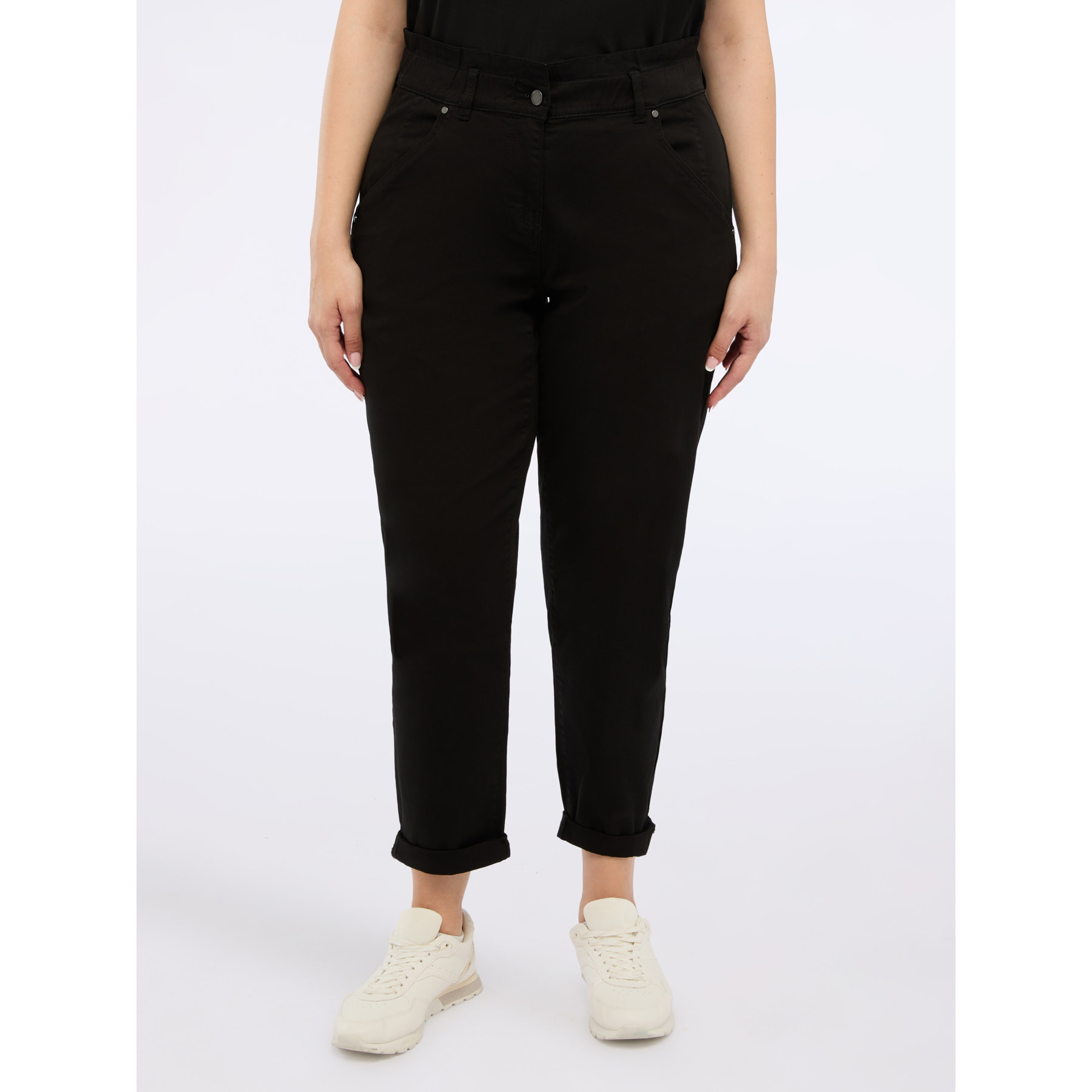 Fiorella Rubino - Pantalones globo de mezcla de algodón - Negro