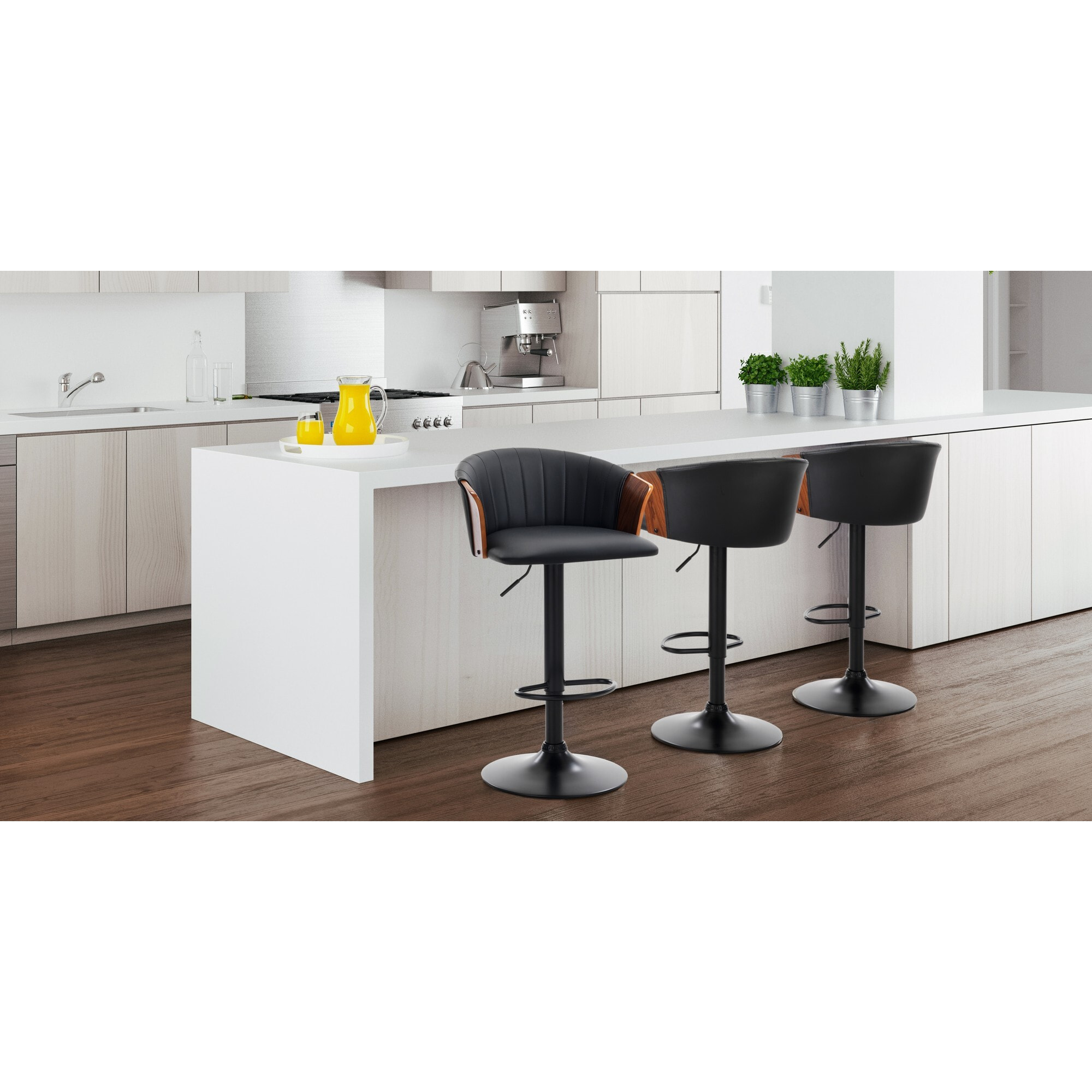 Tomasucci Tabouret BRYAN en bois foncé