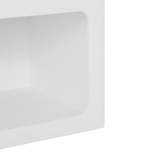 Table de chevet "Soleya" H55cm blanc