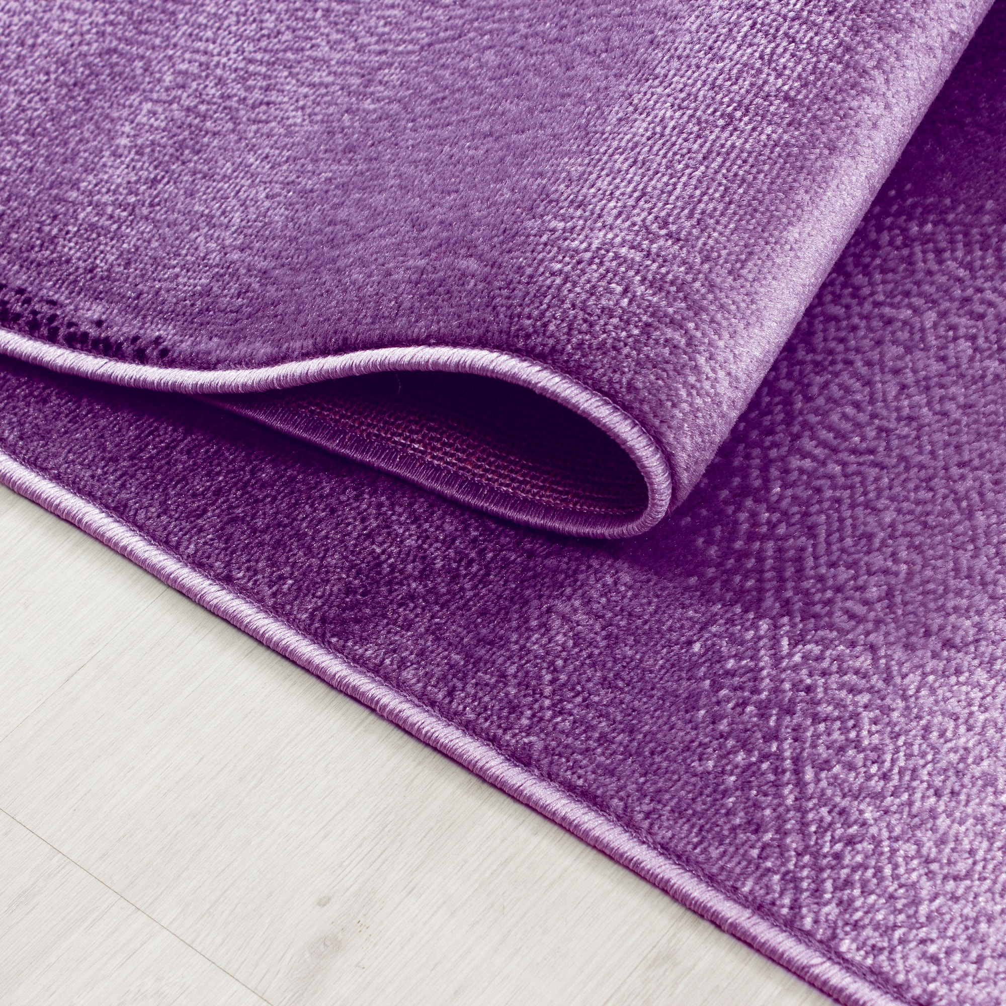 PLUS - Tapis à poils courts design violet - PLU8008LIL