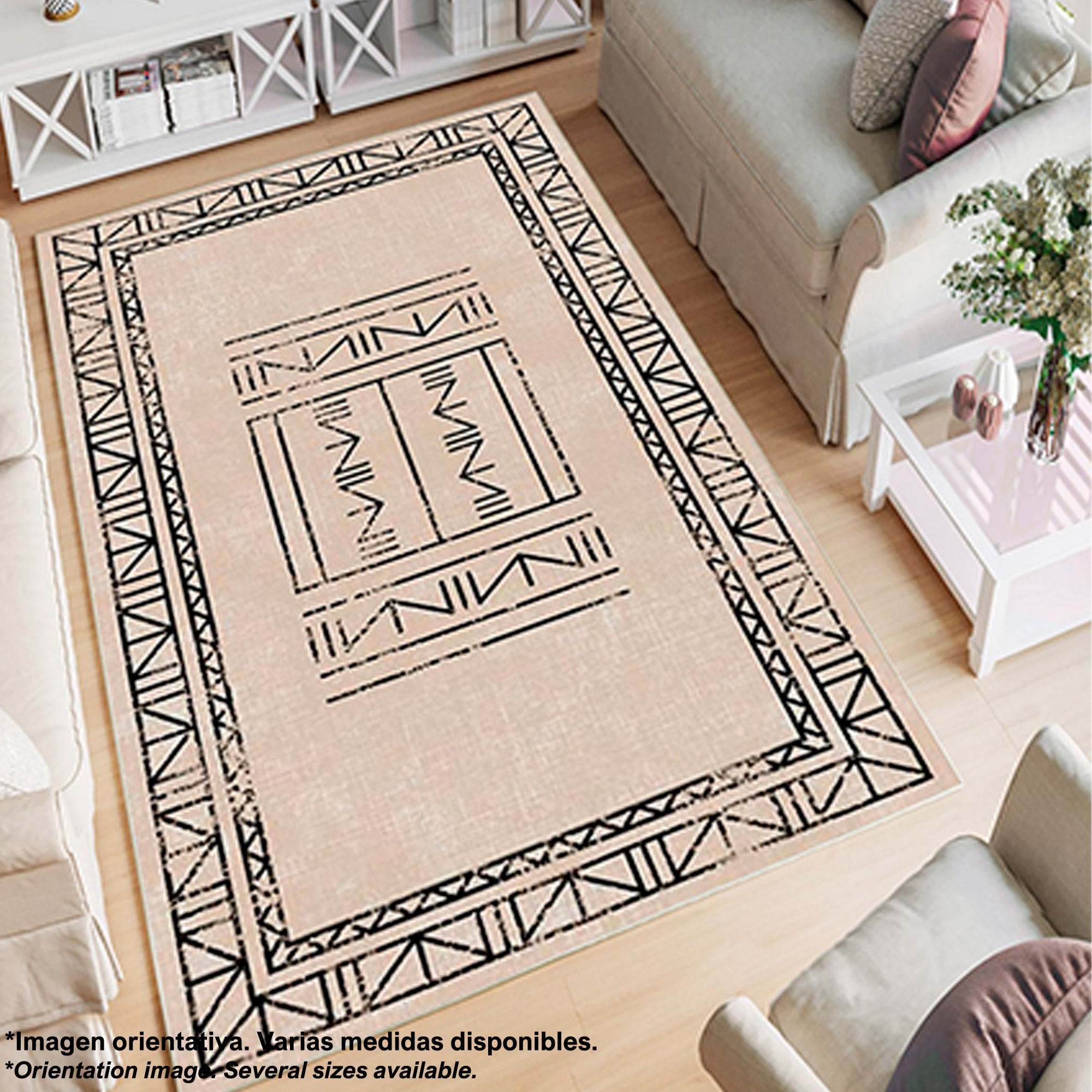 Alfombra de Poliester estampada 80 x 120cm