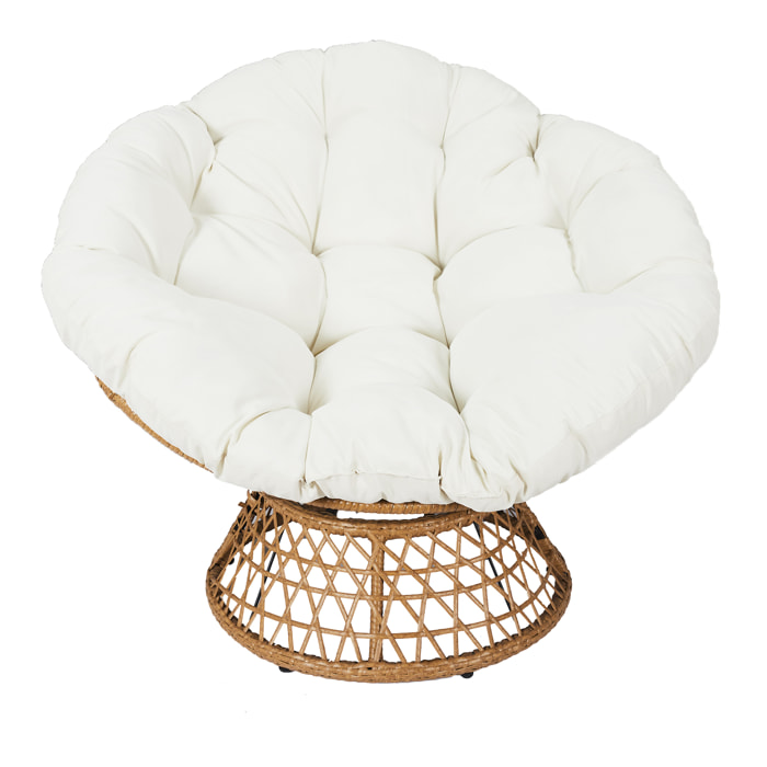 Fauteuil Cancun Coussin Blanc