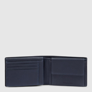 Piquadro Portafogli con porta documenti, portamonete e porta carte di credito con protezione anti RFID