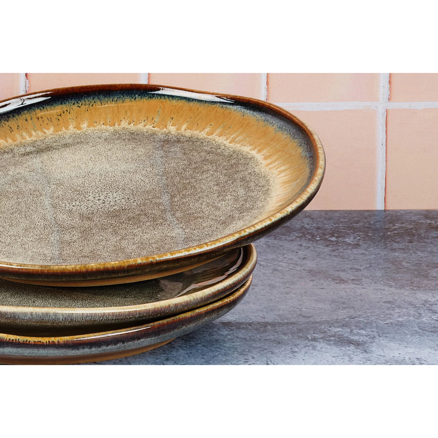 Assiette GENESIS Ø20,5cm - 6 pièces - Basalte