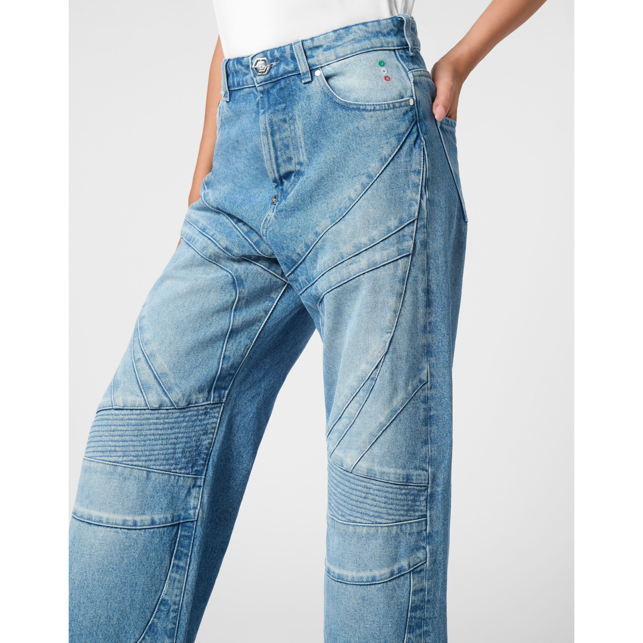 PHILIPP PLEIN Vaqueros Skater fit RACING