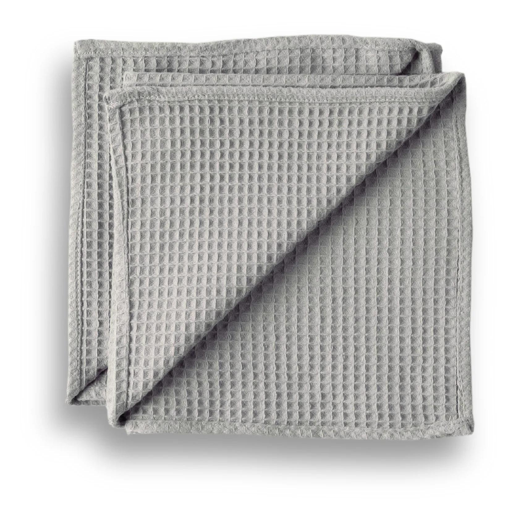 Pack 2 serviette Waffle ultime Gris 45x45 cm