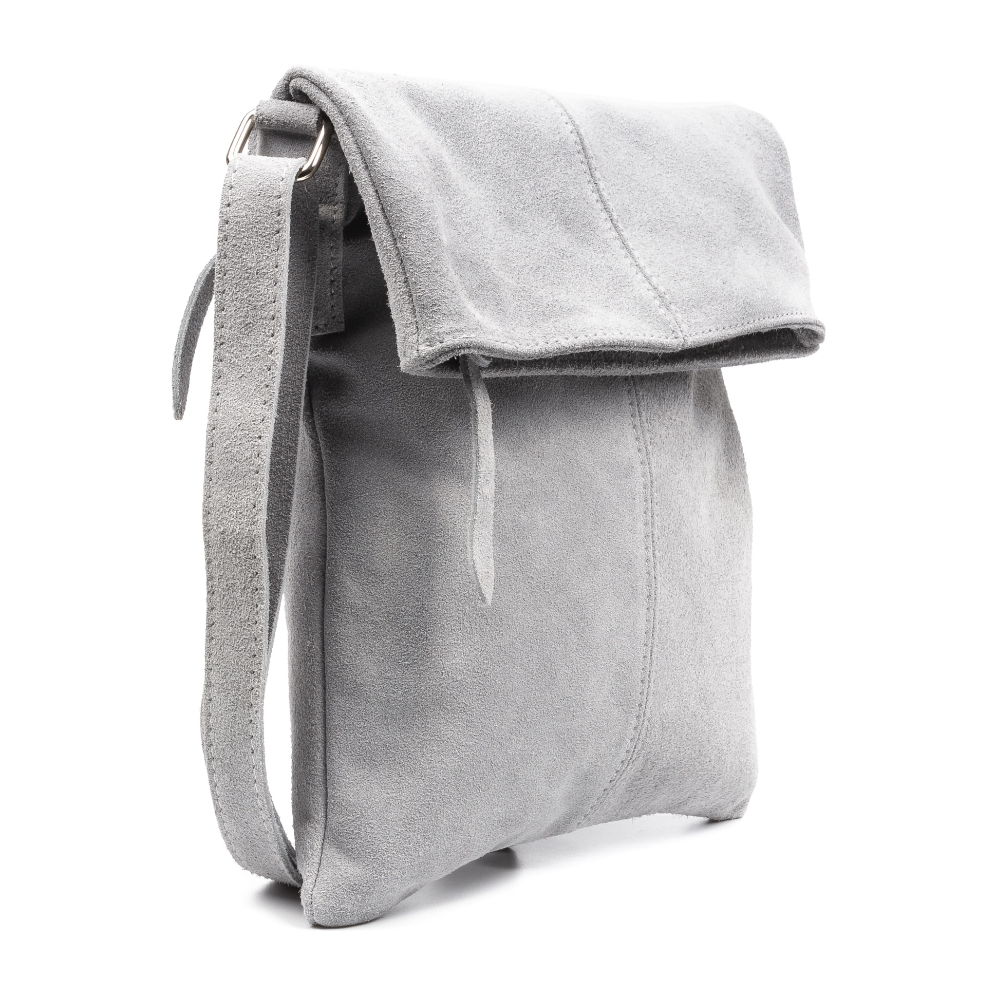 Airuno Bolso bandolera Mujer.Piel auténtica Gamuza