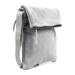 Airuno Bolso bandolera Mujer.Piel auténtica Gamuza