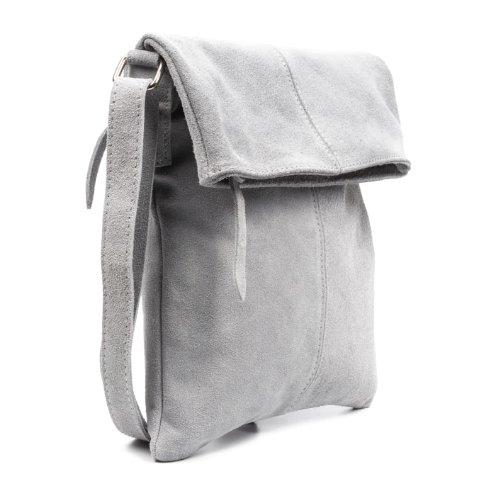 Airuno Bolso bandolera Mujer.Piel auténtica Gamuza